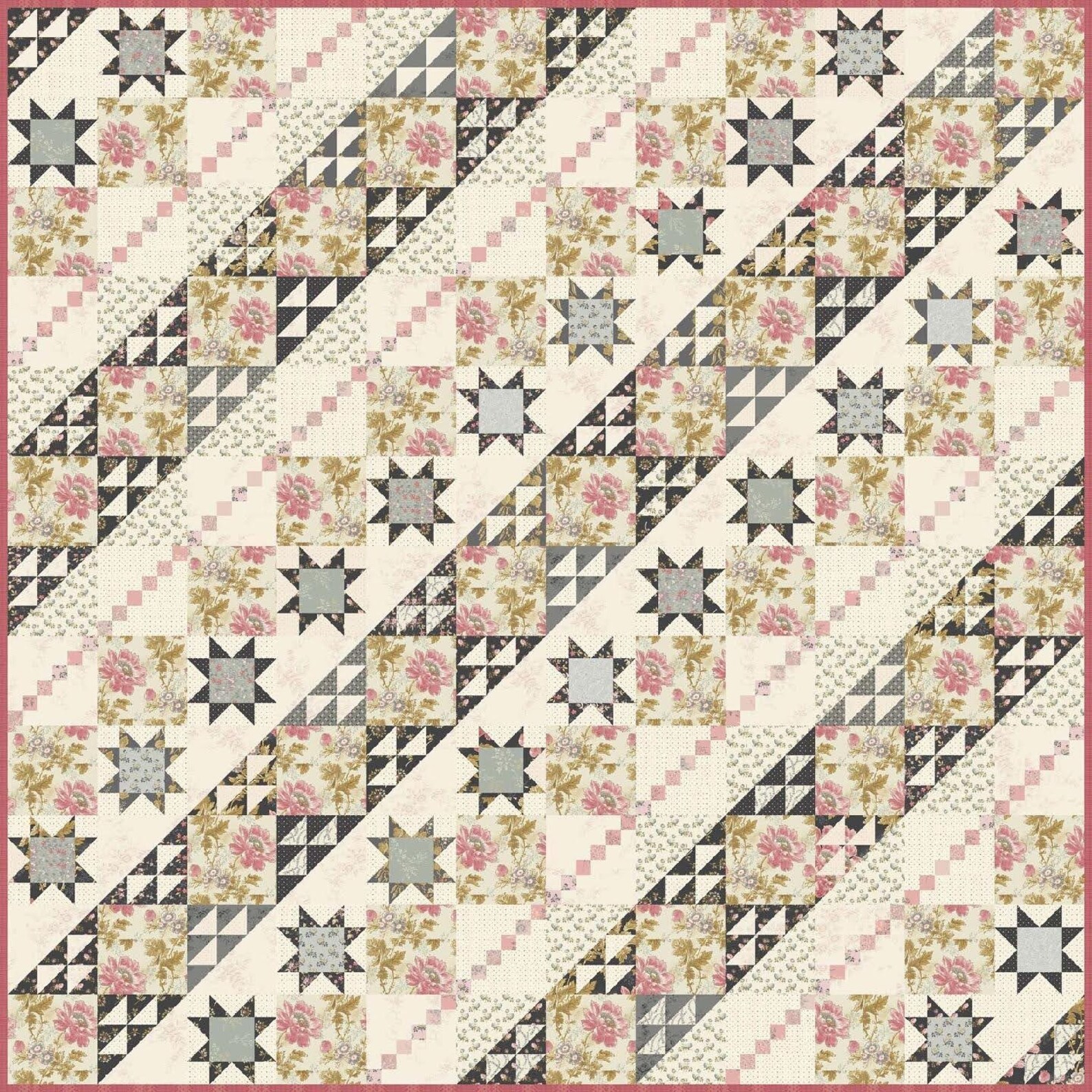 PreOrder Sweet Pea Quilt Kit featuring Moonstone by Laundry Etsy