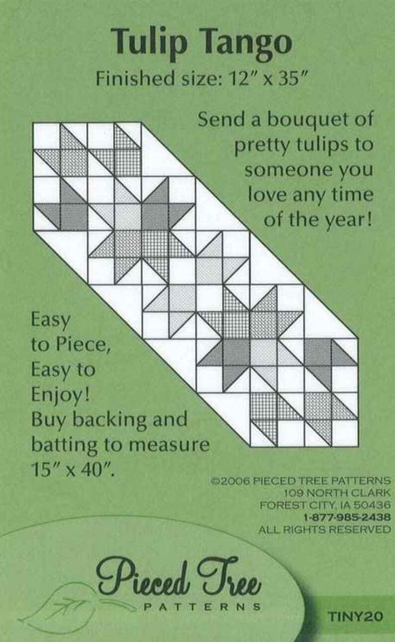 Tulip Tango Quilt Pattern Etsy