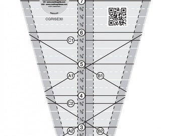 Creative Grids Starburst 30 Degree Triangle Quilt 9-1/2in Ruler