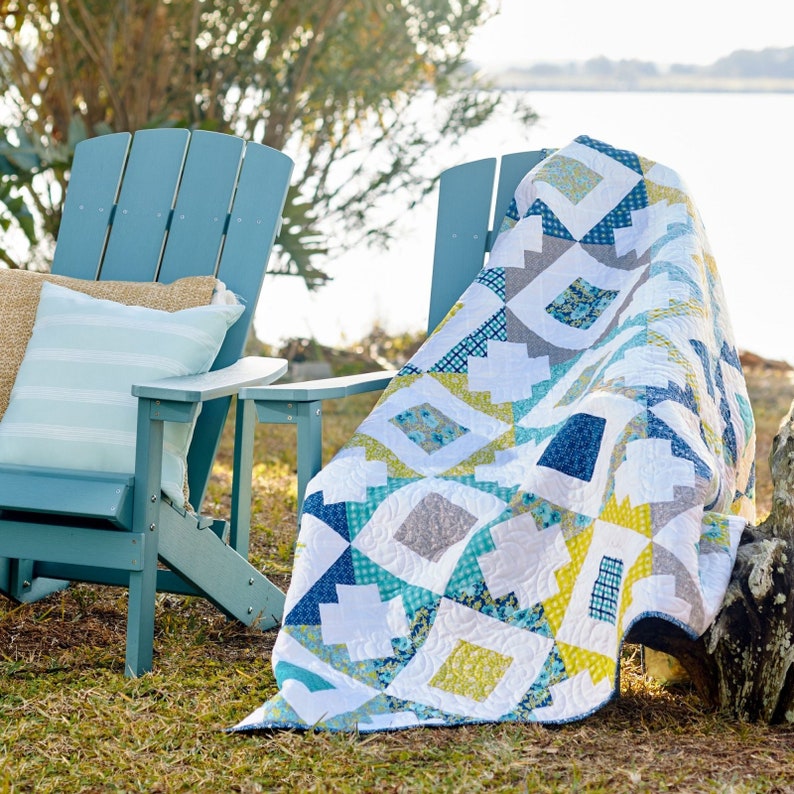 Lake Life Quilt Kit from the Flowers for Freya Collection by Etsy
