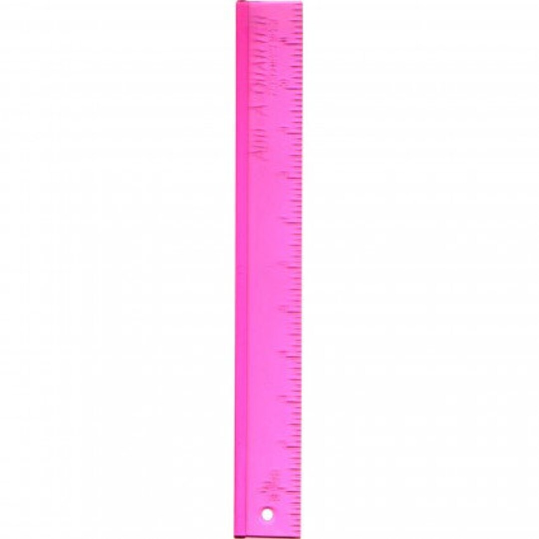 Add-a-quarter 12-inch Pink Ruler - Etsy