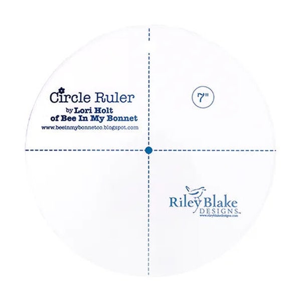 7" Circle Ruler by Lori Holt for Riley Blake Designs