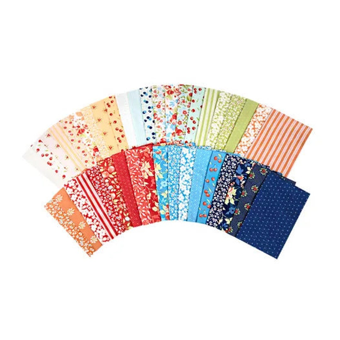 40 Pieces Fruit Cocktail Half-yard Bundle by Fig Tree Quilts for Moda ...
