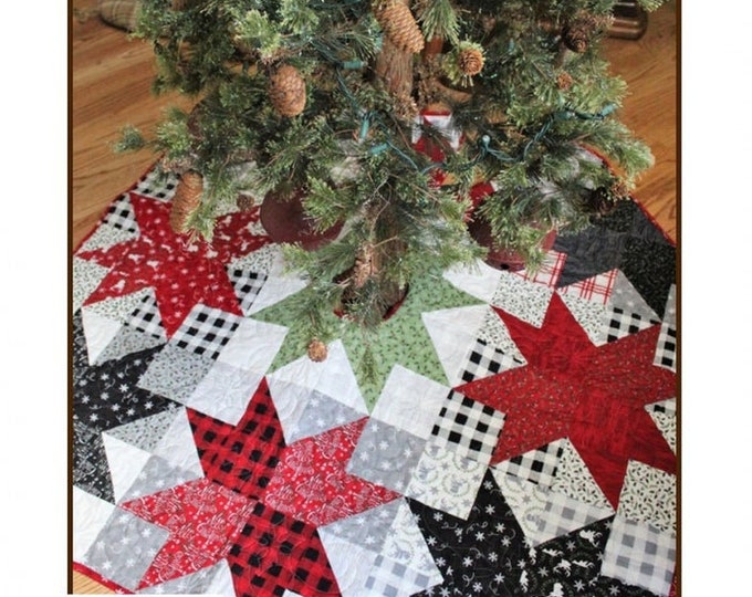 Country Christmas Quilted Tree Skirt Pattern, CSS279, Layer Cake