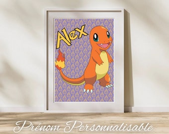 Anpassbares Poster von Charmander