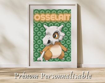 Anpassbares Poster Osselait / Cubone