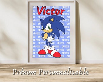 Anpassbares Sonic-Poster