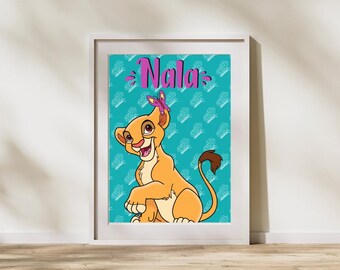 Anpassbares Nala-Poster