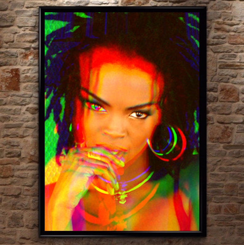 Lauryn Hill Vintage Retro trippy PSYCHEDELIC art POSTER A3