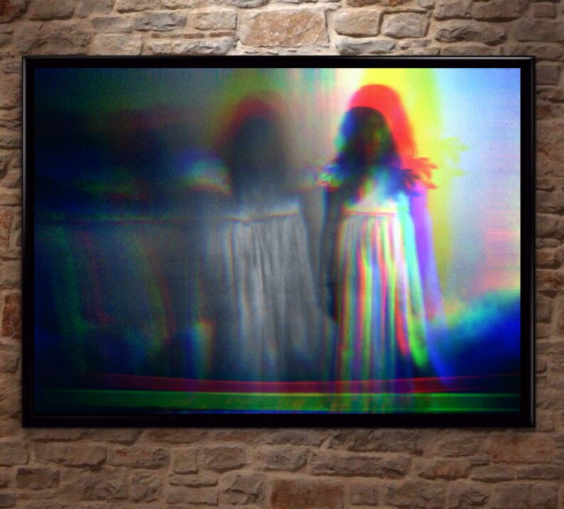 Ghost spirit Occult Vintage Retro trippy wall decor PSYCHEDELIC art poster print