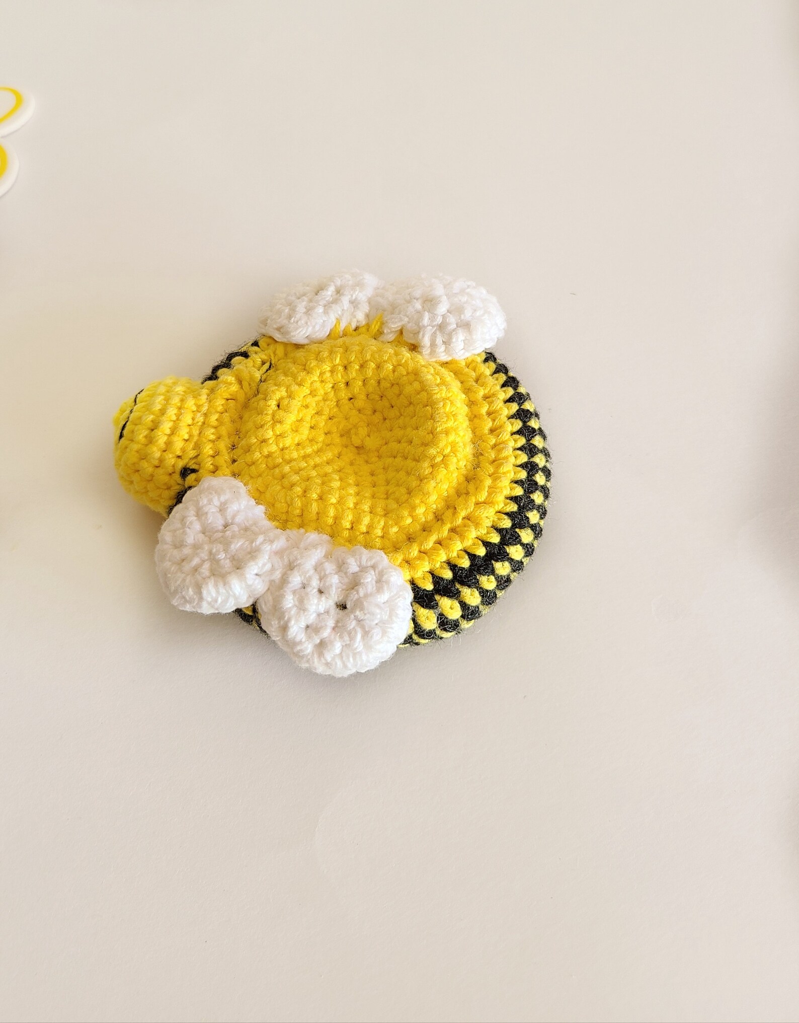Crochet Bumblebee Coaster Nesting Coaster for Children Etsy