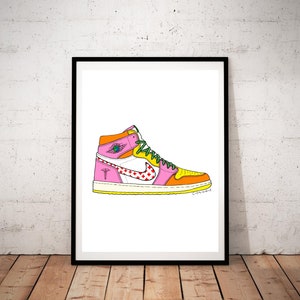 Flatten the Curve - Air Jordan 1 Digital Pop Art