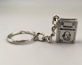 William Shakespeare Book Keychain