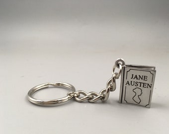 Jane Austen Book Keychain