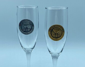 Martha's Vineyard Champagne Flutes