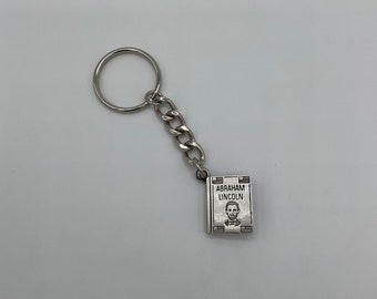 Abraham Lincoln Book Keychain