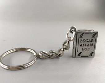 Edgar Allan Poe Book Keychain