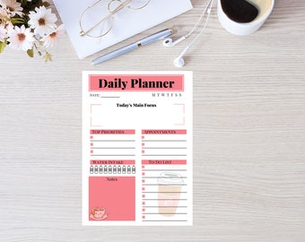 Morning Tea & Coffee Daily Planner Notepad, Memo pad