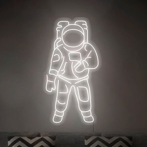 Astronaut Custom Neon Sign LED ART for Home Neon Wall - Etsy