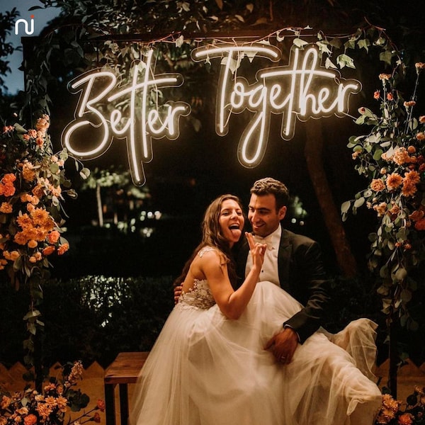 Letrero de neón personalizado para bodas / Letrero de neón LED, decoración para bodas, ceremonia de boda, letrero personalizado, decoración de pared, letrero de neón para bodas, letrero de neón con nombre