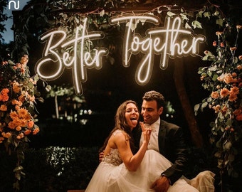 Custom Wedding Neon Sign | LED Neon Sign, Wedding Decor, Wedding Ceremony, Personalized Sign, Wall Decor, neon wedding sign, neon name sign