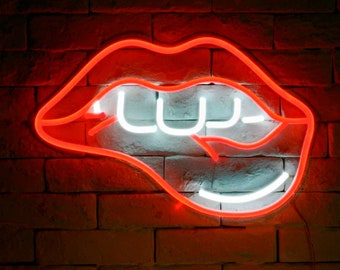 Sexy Lips - LED Neon Sign, Wall Decor, Wall Sign, Neon Lights