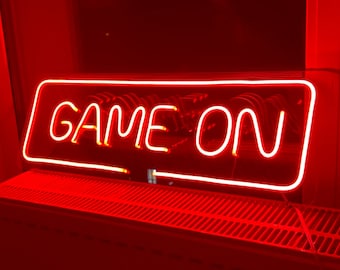 Game On - LED Neon Sign, Wall Decor, Wall Sign, Neon Lights