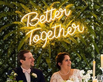 Wedding Custom Neon Sign - Better Together, Led Neon, Light Sign, Custom Neon Sign, Wedding Decor, Wedding Ceremony, Personalized Sign