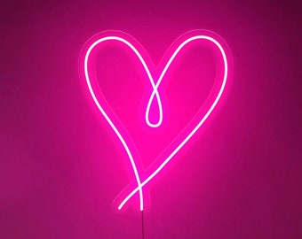 Heart Neon Sign - Custom Neon Sign, Led Sign, Decor For Home, Led Light Sign, Christmas Gift