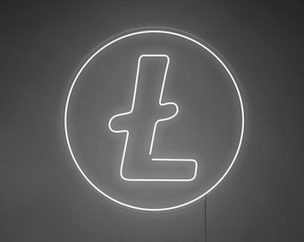 Litecoin - LED Neon Sign, Wall Decor, Wall Sign, Neon Lights