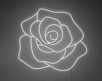 Rose - LED Neon Sign, Wall Decor, Wall Sign, Neon Lights, Black Friday