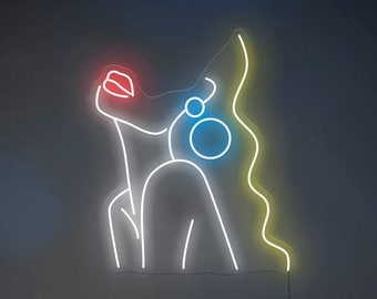 Girl With Earrings - LED Neon Sign, Wall Decor, Wall Sign, Neon Lights