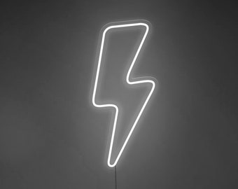 Lightning Bolt - LED Neon Sign, Wall Decor, Wall Sign, Neon Lights