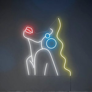 Girl With Earrings - LED Neon Sign, Wall Decor, Wall Sign, Neon Lights