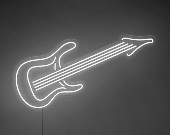 Guitar - LED Neon Sign, Wall Decor, Wall Sign, Neon Lights