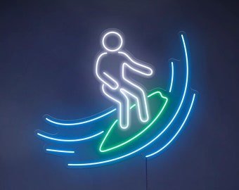 Surfer - LED Neon Sign, Wall Decor, Wall Sign, Neon Lights