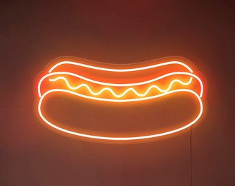 Hot Dog - LED Neon Sign, Wall Decor, Wall Sign, Neon Lights
