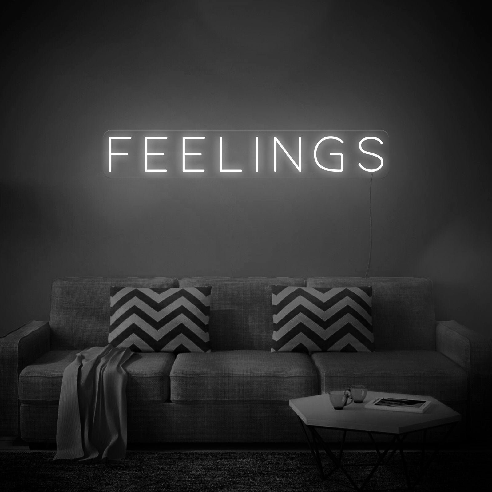 Feelings - LED Neon Sign, Wall Decor, Wall Sign, Neon Lights