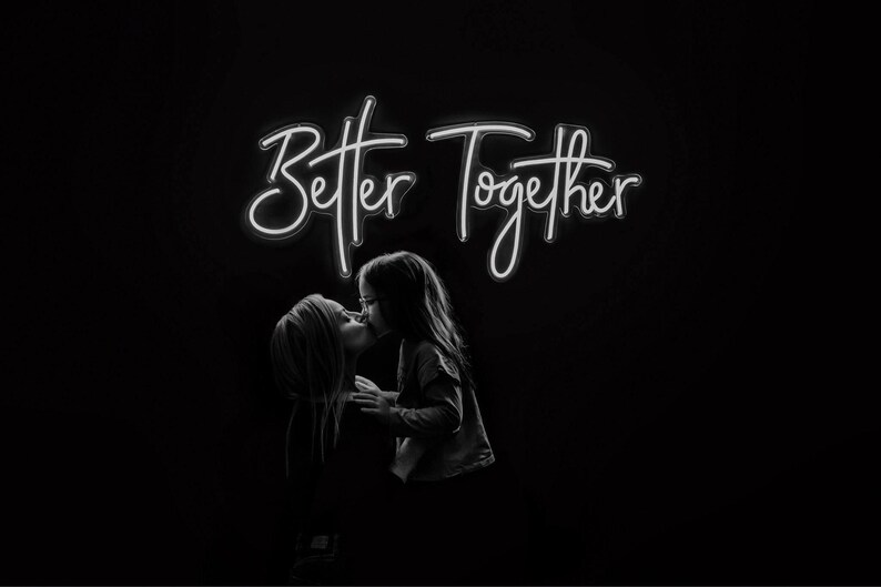 Better Together Wedding Custom Neon Sign, Led Neon Light Sign, Room Decoration, Wall Decor, Wedding Sign image 5