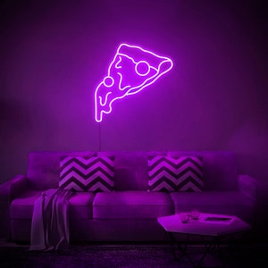 Pizza Slice LED Neon Sign, Wall Decor, Wall Sign, Neon Lights, Christmas Gift image 9