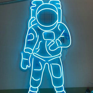 Astronaut Custom Neon Sign LED ART for Home Neon Wall - Etsy