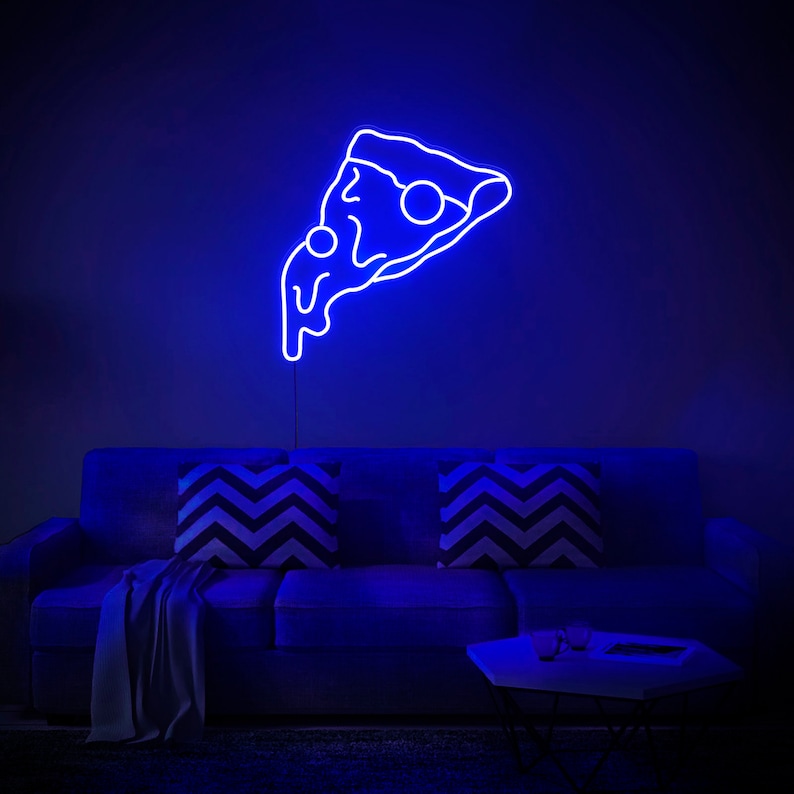 Pizza Slice LED Neon Sign, Wall Decor, Wall Sign, Neon Lights, Christmas Gift image 6