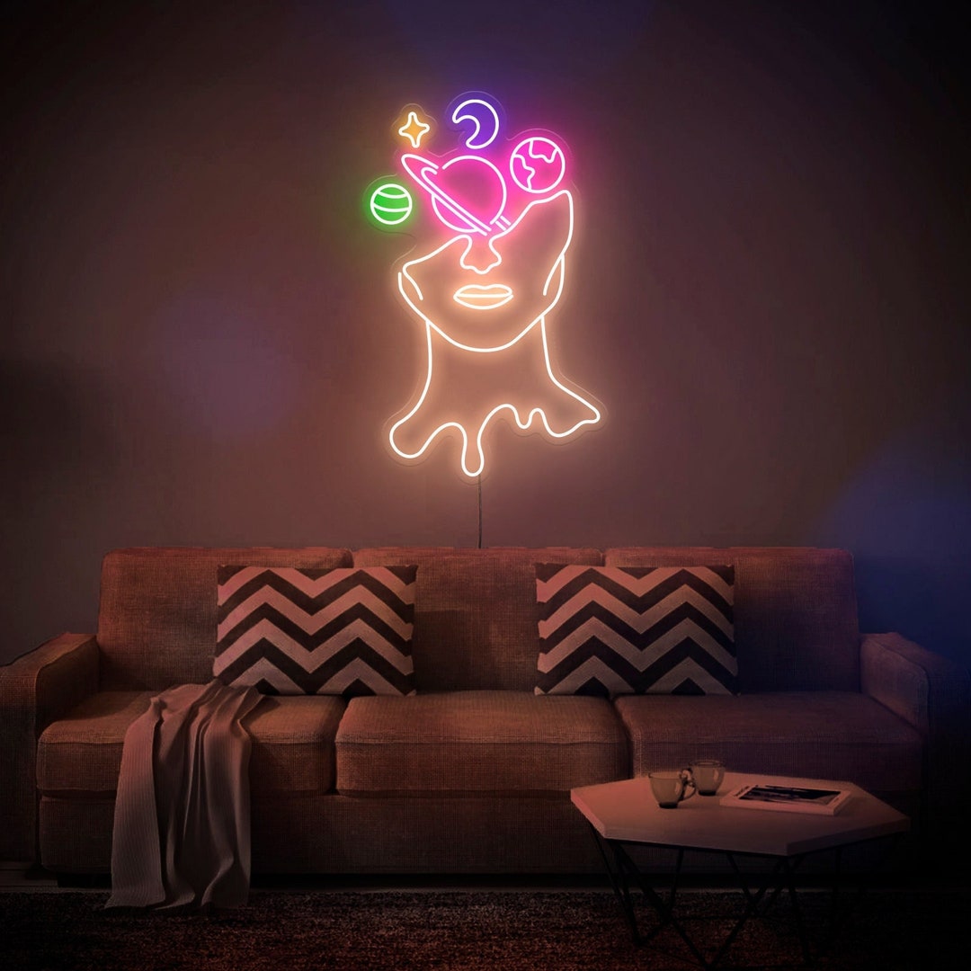 Galaxy Brain - LED Neon Sign, Wall Decor, Wall Sign, Neon Lights
