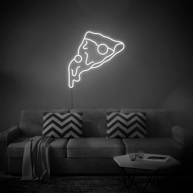 Pizza Slice LED Neon Sign, Wall Decor, Wall Sign, Neon Lights, Christmas Gift image 3