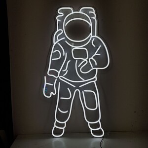 Astronaut Custom Neon Sign LED ART for Home Neon Wall - Etsy