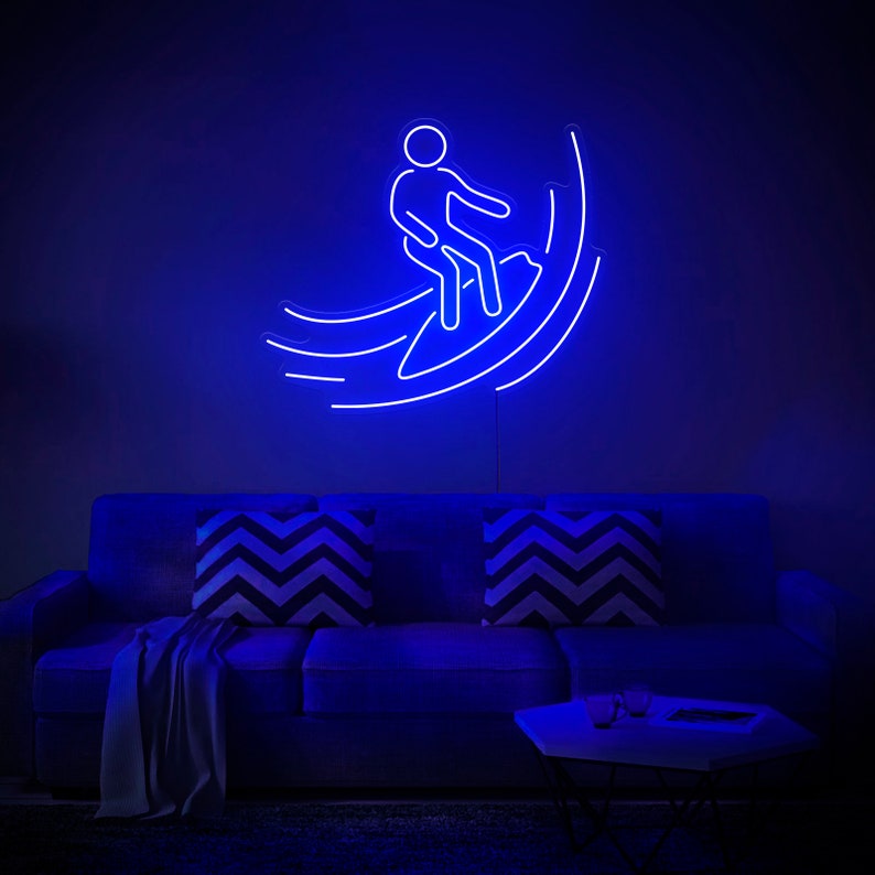 Surfer LED Neon Sign Wall Decor Wall Sign Neon Lights - Etsy