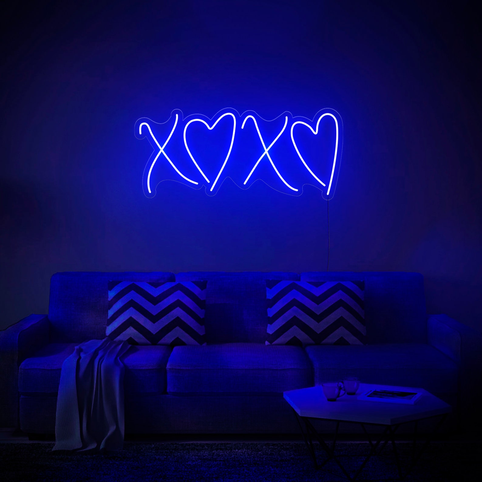 XOXO LED Neon Sign Wall Decor Wall Sign Neon Lights Etsy