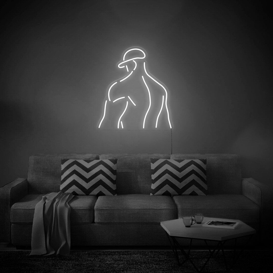 Tough Guy Neon Sign Home Decor Gift Gym Sign Neon Decor Etsy