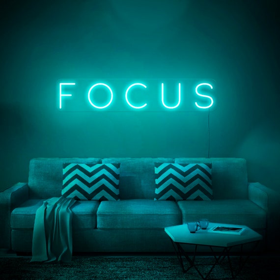 オリジナル ブルー LED ネオン管 Hustle 看板 壁掛け インテリア