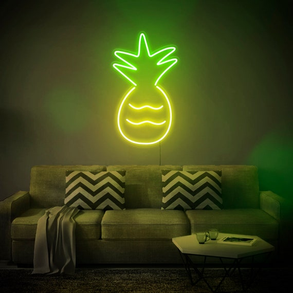 Pineapple neon cheap wall light